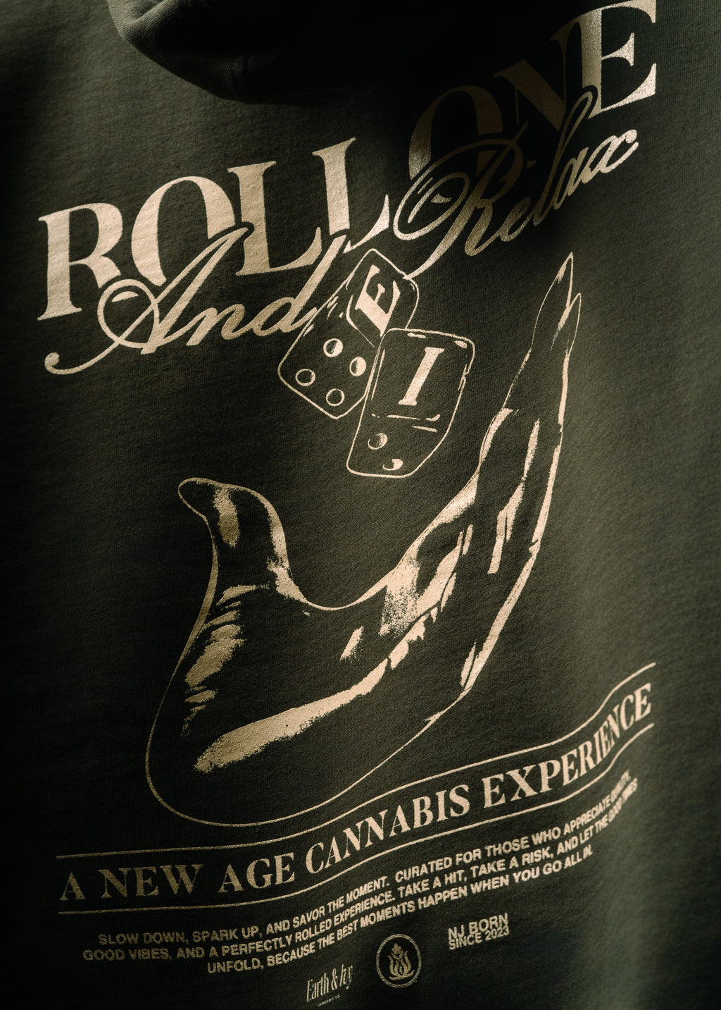 Roll One & Relax Hoodie | Olive