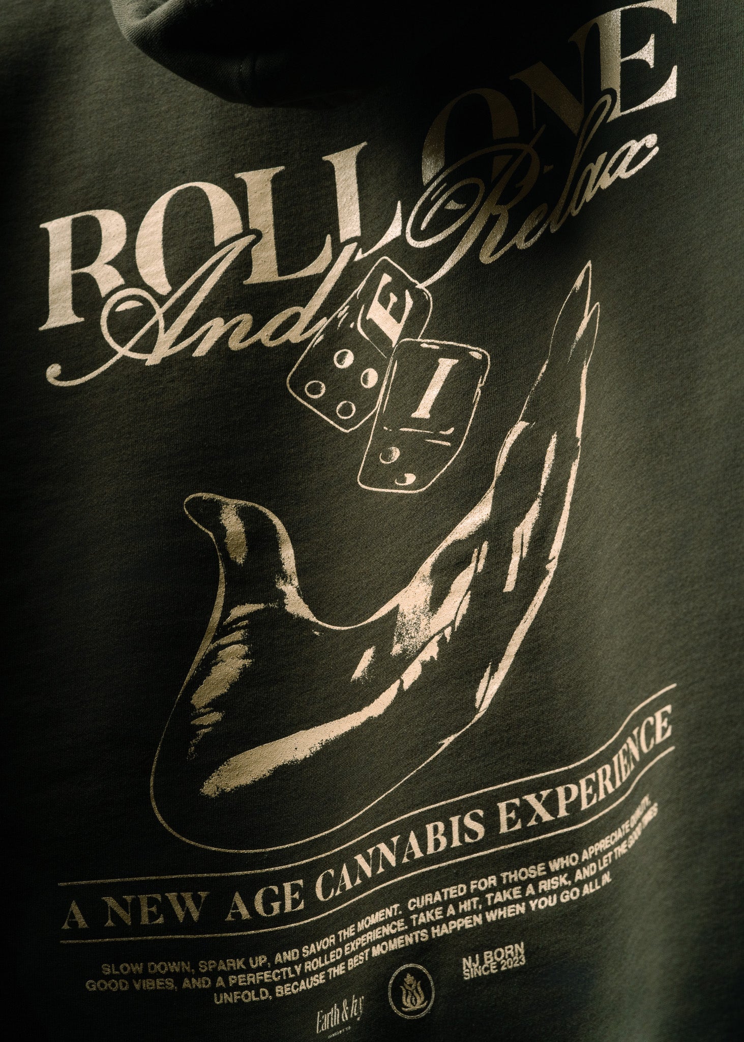 Roll One & Relax Hoodie | Olive