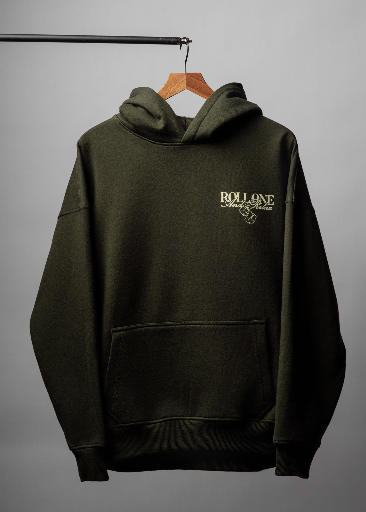Roll One & Relax Hoodie | Olive